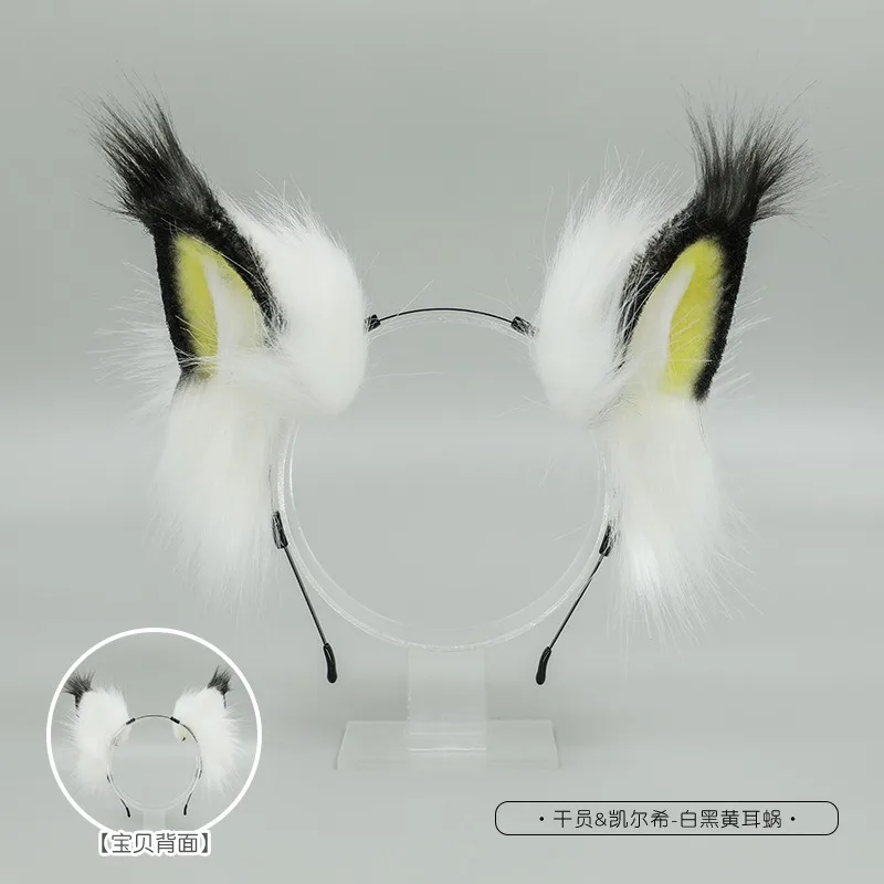 Lolita Plush Hair Hoop Animal Bear Ears Headwear Furry Headband Cute Headpiece Anime Fancy Dress Kawaii Cosplay Accessories