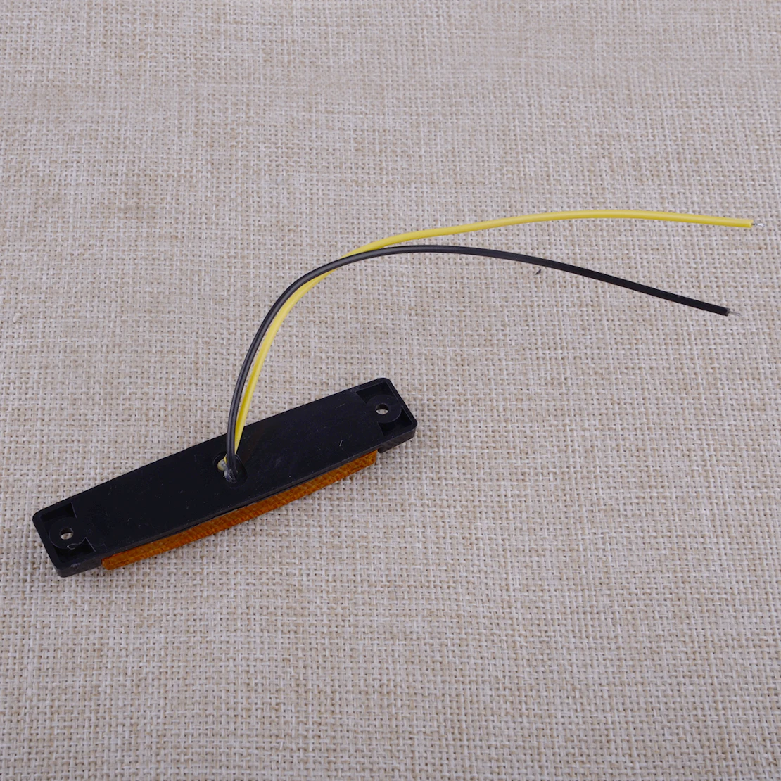 

10 шт. желтый 6 светодиодный боковой габаритный индикатор, рок-лампа для автомобиля, лодки, грузовика, прицепа, каравана, кемпера, универсальный