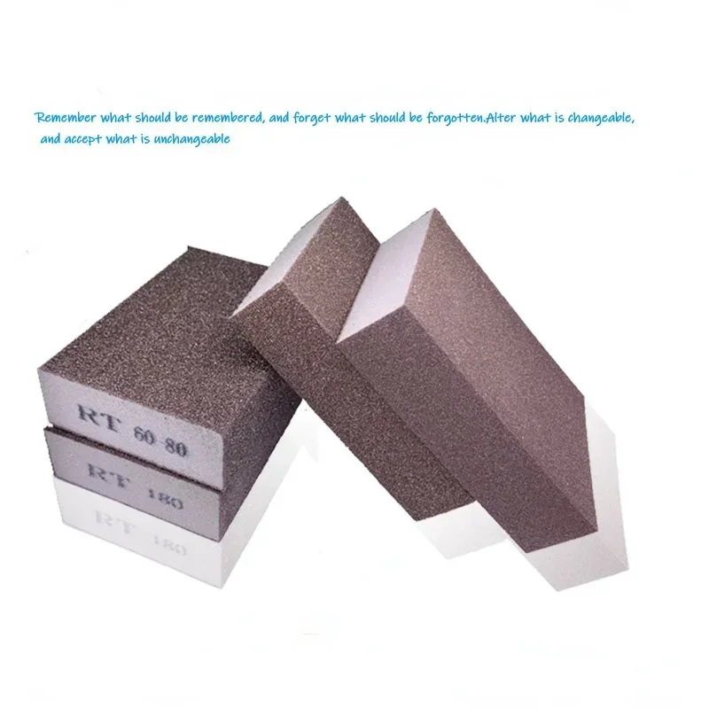 

5pc Sponge Sand Block Grit 120 180 240 320 600 1000 Wall Grinding paper Craft Model Paint Polish Brick Kitchen Cleaner