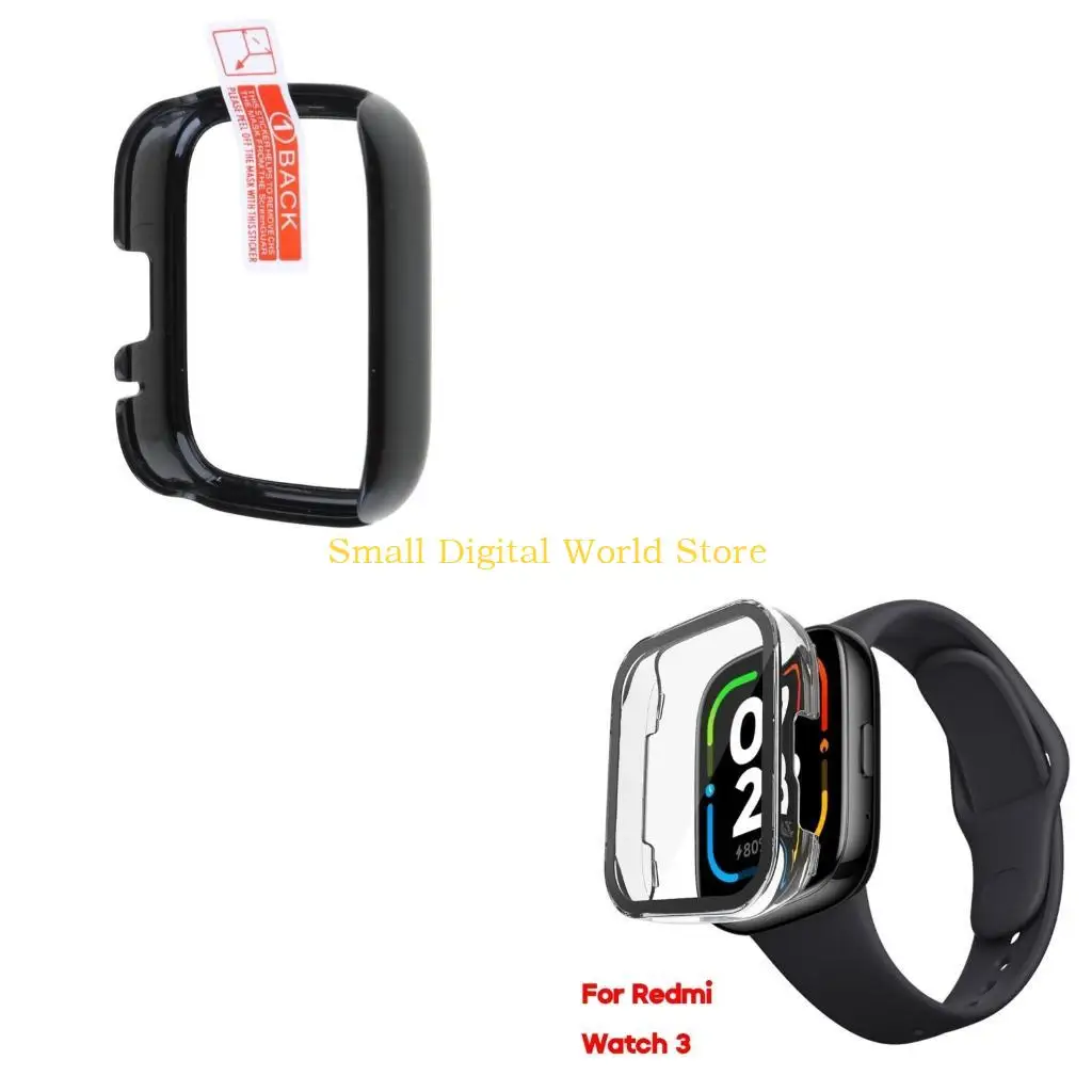 

77UB Protective Case For Watch 3 Active Waterproof Screen Protector Frame Smartwatch One-piecesHousing Glass Film Accessories