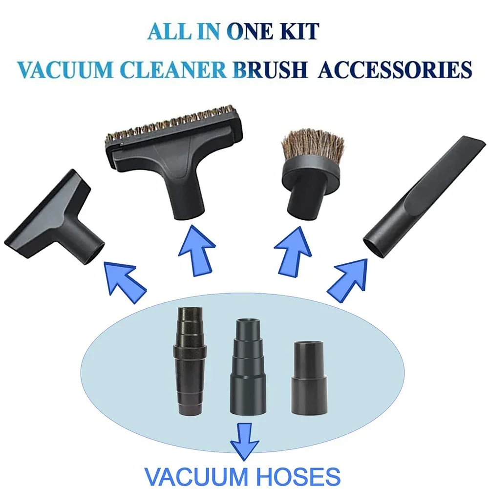 Vacuum Attachment Adapter Vacuum Hose Adapter 1-1/2 Inch To 1-1/4inch Hose Connector Hose Replaceable Accessories