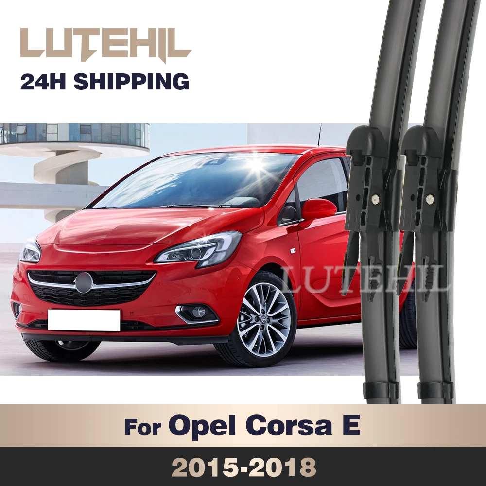 Para Opel Corsa E 2015-2018 2016 2017 limpiaparabrisas delantero limpiaparabrisas cepillo de ventana 26 "+ 15"