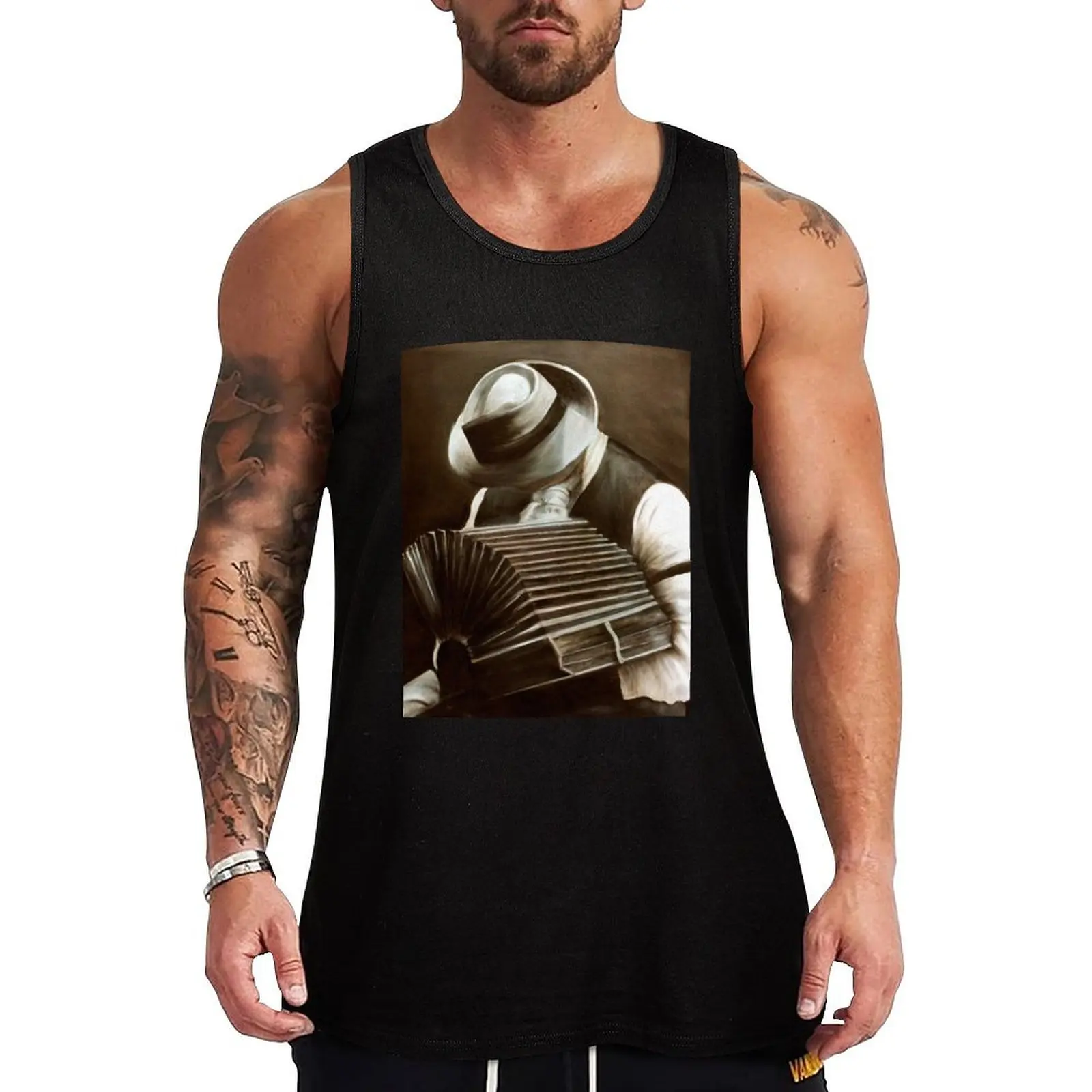 Camiseta sin mangas informal para exteriores, estilo holgado, sin mangas, para verano, de la marca Queja de bandoneón