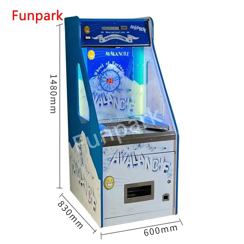 Popular Quarter Full Black Coin Operated Bonus Hole Coin Pusher Arcade Game Coin Pusher Machine with Bill Change