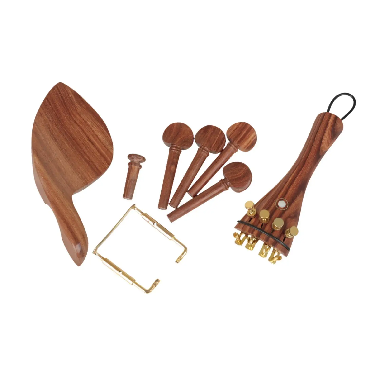 

5 Pieces Violin Parts and Accessories Kits for 3/4 4/4 Violin Replace Parts