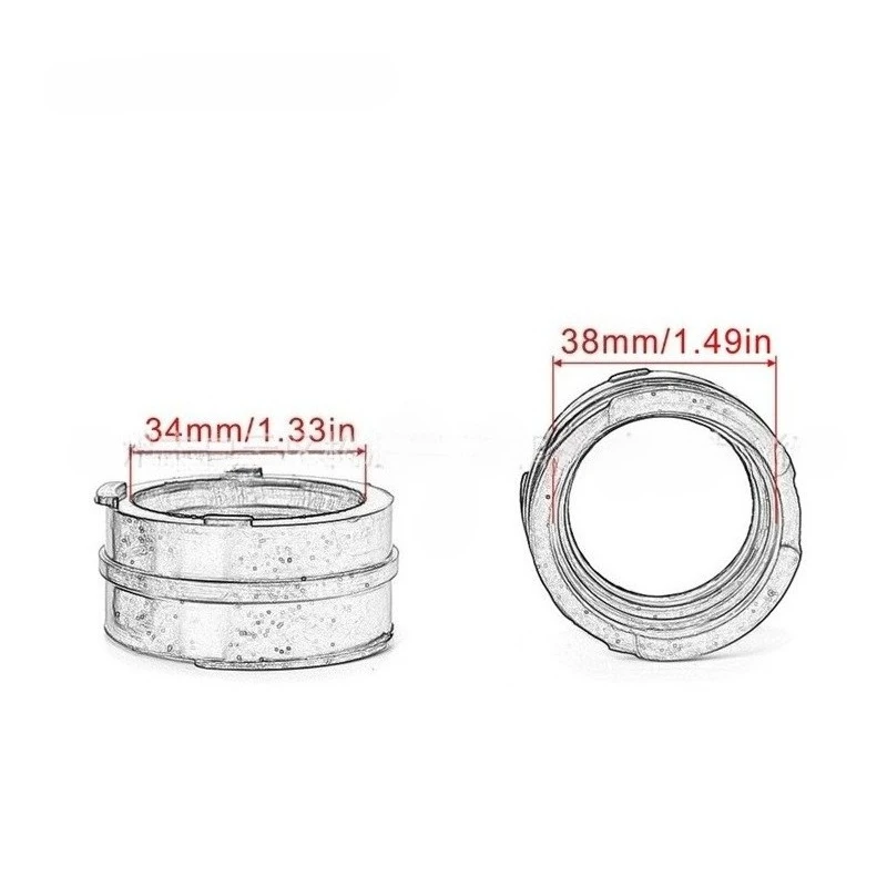 Carburetor Intake Manifold Interface Rubber Joint High-Sealing 2Pcs For Honda Motorcycles Compatible with VT250/VTR250/VTZ250