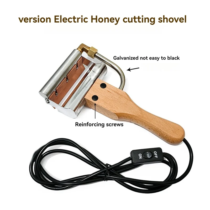 

A68G-Electric Heated Capping Knife Honey Cutter Wax Honey Knife Scraper Bee Extractor Beekeeping Tools US PLUG