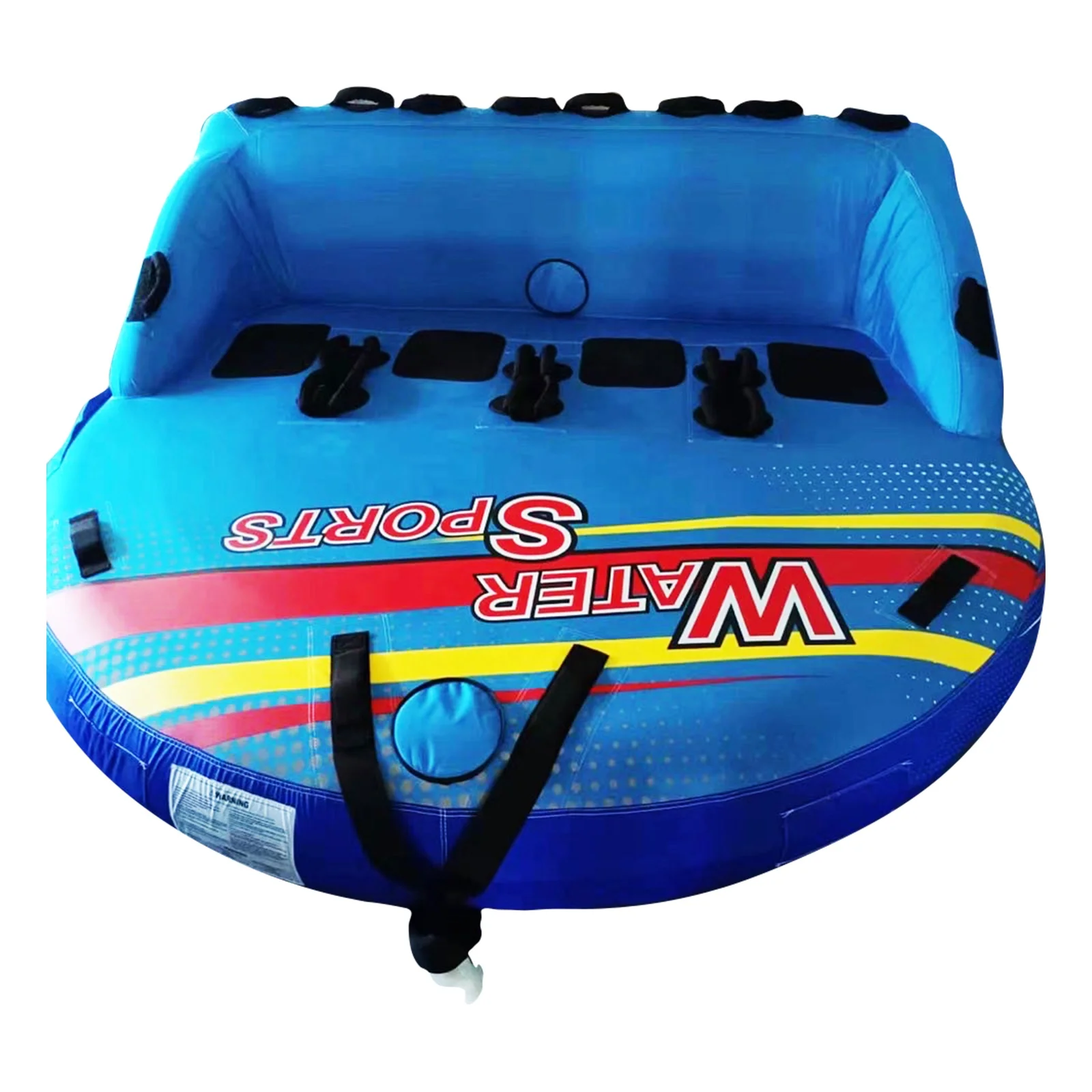 3 Riders Durable PVC+Nylon Towable Tubes for Lakes & Rivers Boating