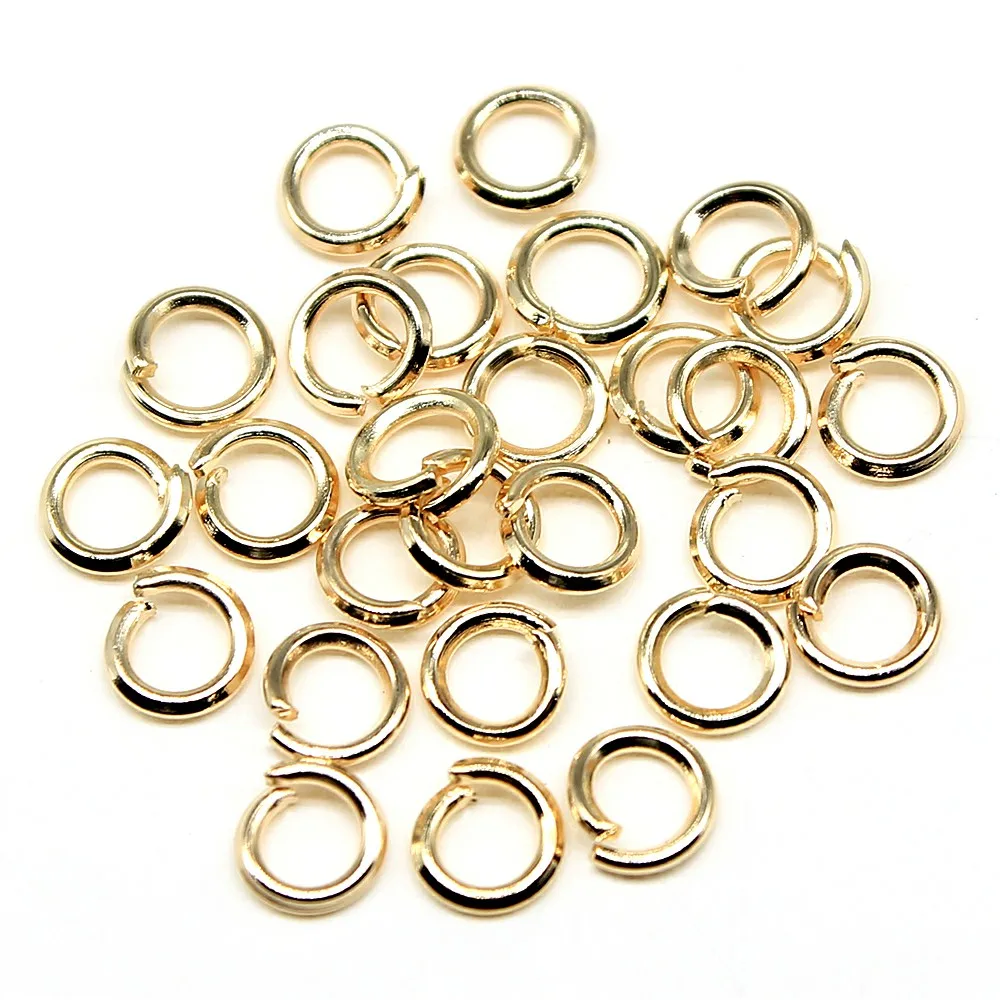WYSIWYG 400pcs 5 Colors 3/4/5/6/7/8/9/10mm Jewelry Findings Open Single Loops Jump Rings & Split Ring For Jewelry Making