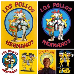 Los Pollos-Hermanos 만화 치킨 아트 다이아몬드 페인팅 AB 드릴, 전체 크로스 스티치 브레이킹 나쁜 Tv 쇼 모자이크 홈 장식
