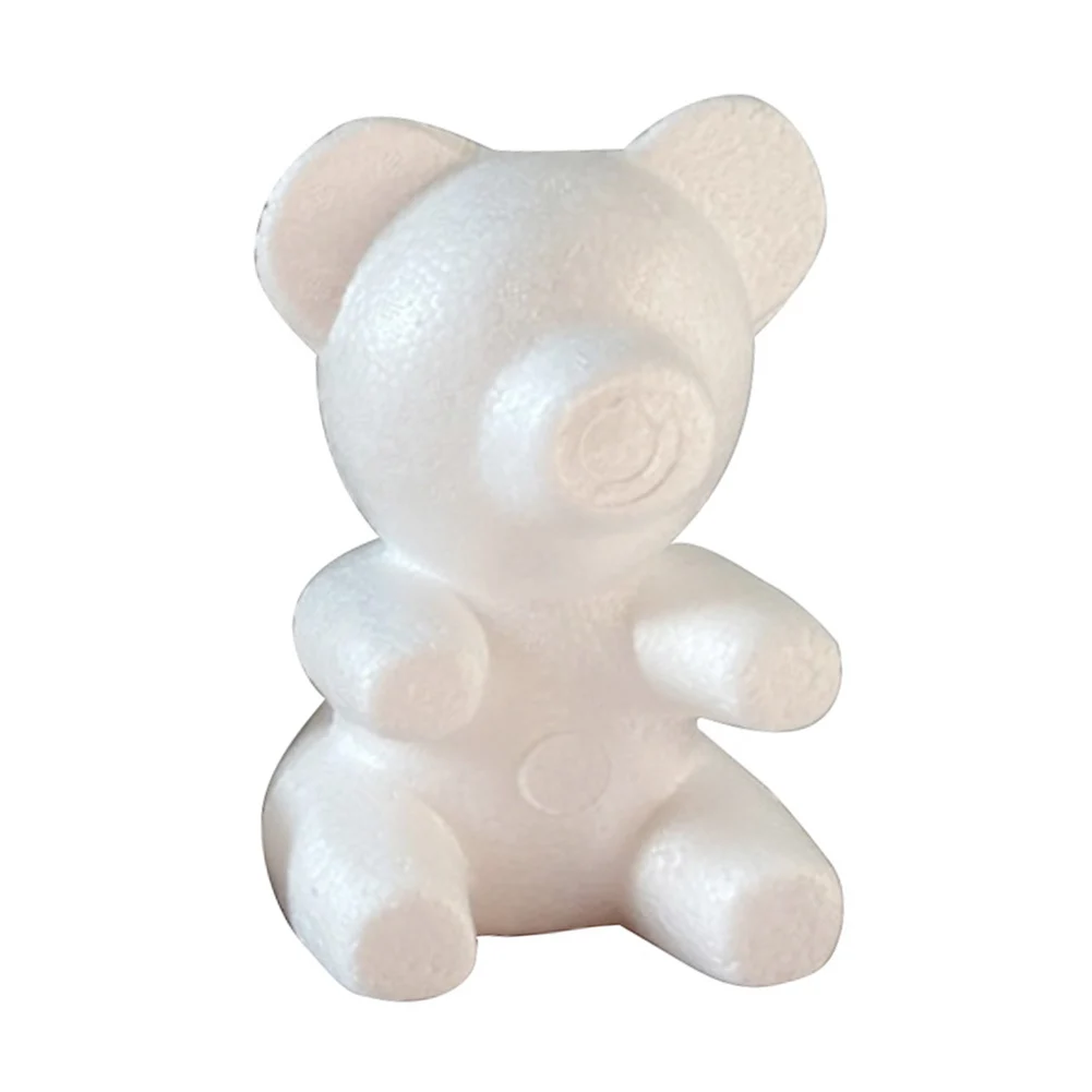 

Polystyrene Styrofoam Foam Bear 20CM Bear Shaped White Bear White Bear Mold for Wedding Valentines Day for Home Decoration