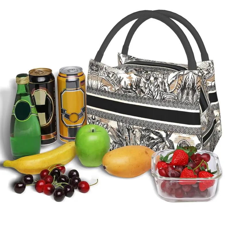 Fashion Luxury Kon Megat Ae Lunch Bag Cooler Thermal Insulated Lunch Tote Box for Women Kids School Work Picnic Food Bags