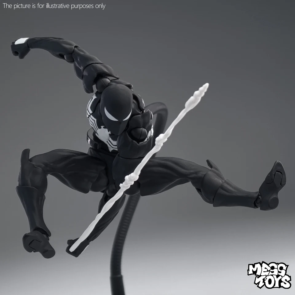 messtoys スパイダーマン In Stock CT Toys Messtoys Symbiote Spider-Man Black Spider Action