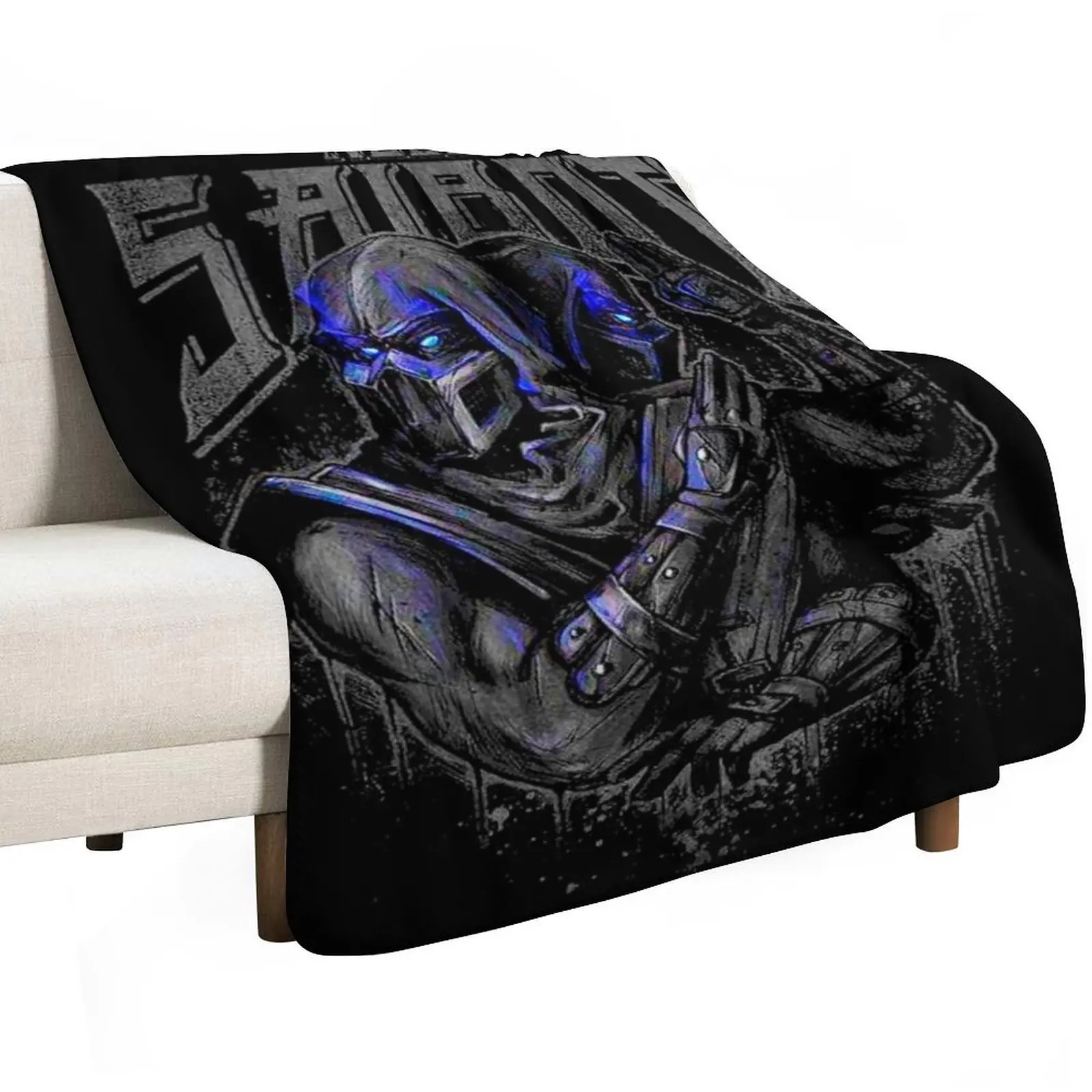 Mortal Kombat Noob Saibot Double Team Throw Blanket Polar Hairy Comforter sofa bed Thermal Blankets For Sofas Blankets