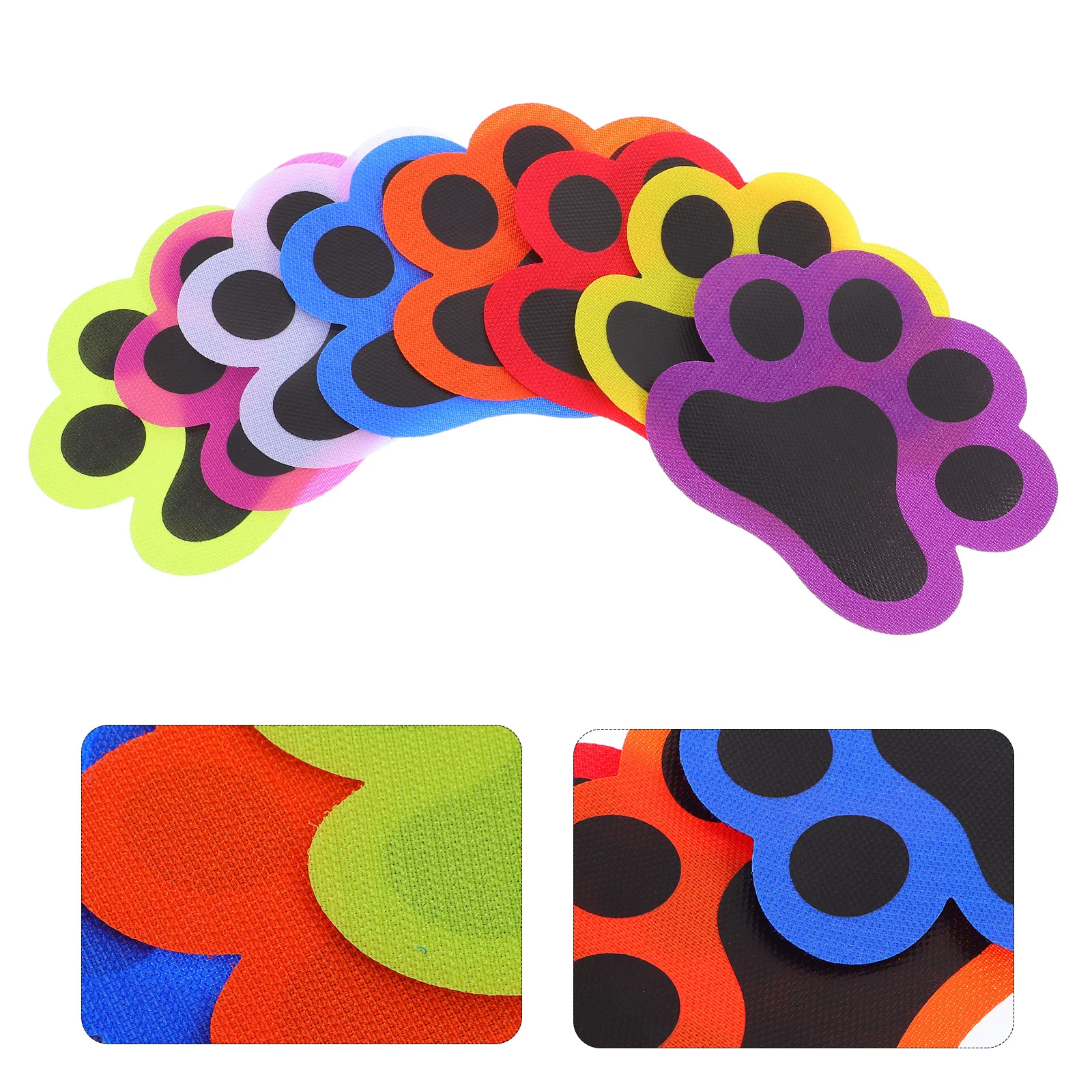 

36pcs Cat Paw Print Carpet Reusable Floor Stickers Classroom Organization Supplies For Preschool Kindergarten Teachers