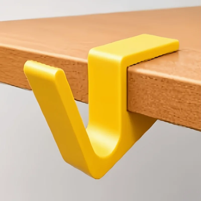 No-Drill Desk Side Hook, Portable Bag Hanging Rack, Ideal For School Bags, Handy Storage Hook For Office & Study Desk