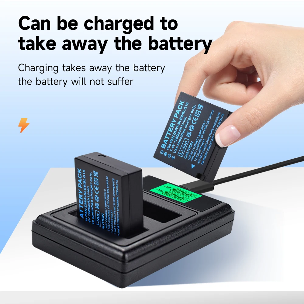 PALO DMW-BLG10E DMW BLE9 BLG10 Battery for Panasonic Lumix TZ100 LX100 GX7 GX80 TZ90 GX9 TZ80 TZ91 TZ92 TZ200 GF3 GF5 GF6 Camera