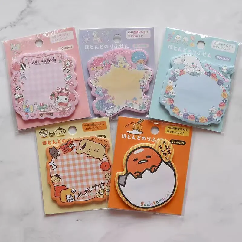 

Набор из 40 шт. блокнотов Sanrio Melody Cinnamoroll, милые стикеры PomPomPurin, канцелярские товары, этикетки, блокноты, планировщики, школьные принадлежности