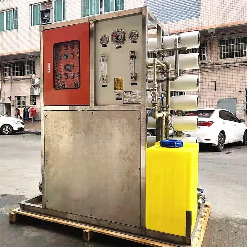 30L/H Boat Watermaker Auto Flushing Seawater Desalination Plant Reverse Osmosis Desalinator Machine Salt Water to Drinking Water