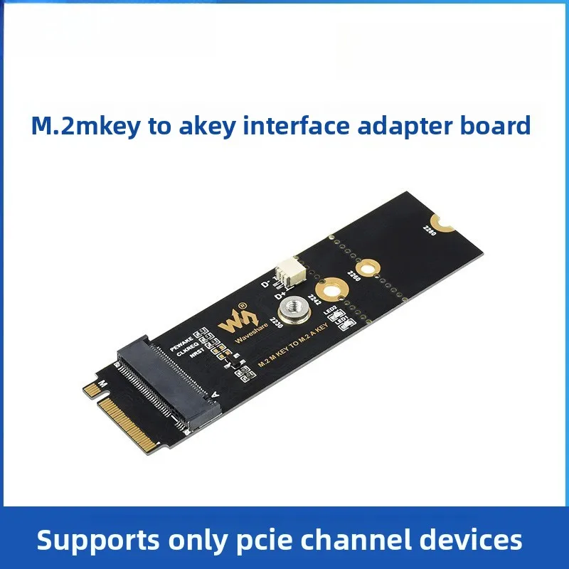 

M.2 M KEY adapter - A KEY interface adapter board supporting PCIE channel and USB/bluetooth functions