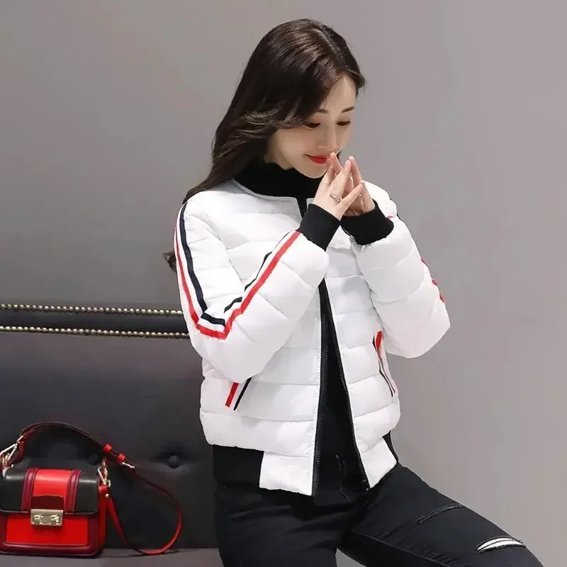 Imagem -06 - Jaqueta Fria Acolchoada Moda Coreana Cabolsas Mulher Inverno Puffer Cabolsa para Mulheres 2024 Tendência Demi-temporada Preto Jaquetas Exteriores Parkas