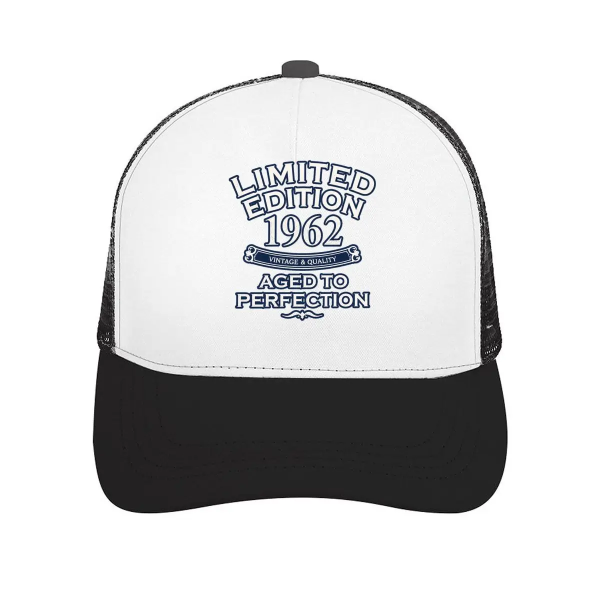 Limited Edition 1962 Vintage And Quality Aged To Perfection Birthday Design Mesh Baseball Cap Casual Hat