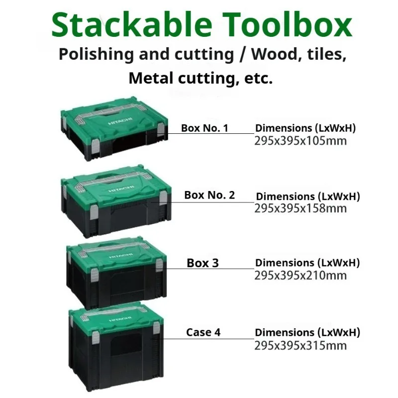 Convenient Stackable Tool Box Set Multifunctional Plastic Tool Storage Case Portable Large Capacity Durable Tools Packaging