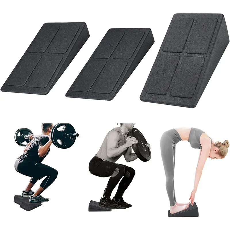 Squat Wedge Block Adjustable Non-Slip Yoga Slant Boards Ramp Deadlift Wedge Calf Stretcher Slant Board Strength Squat Deadlift