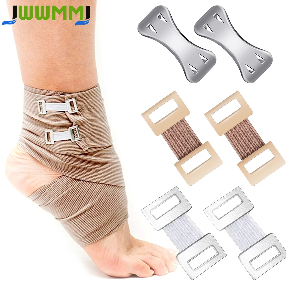 10 Stück/Set Elastische Bandagen-Clips, Dehnbare Metallclips, Austauschbare Bandagenverschlüsse für Verschiedene Arten von Bandagen