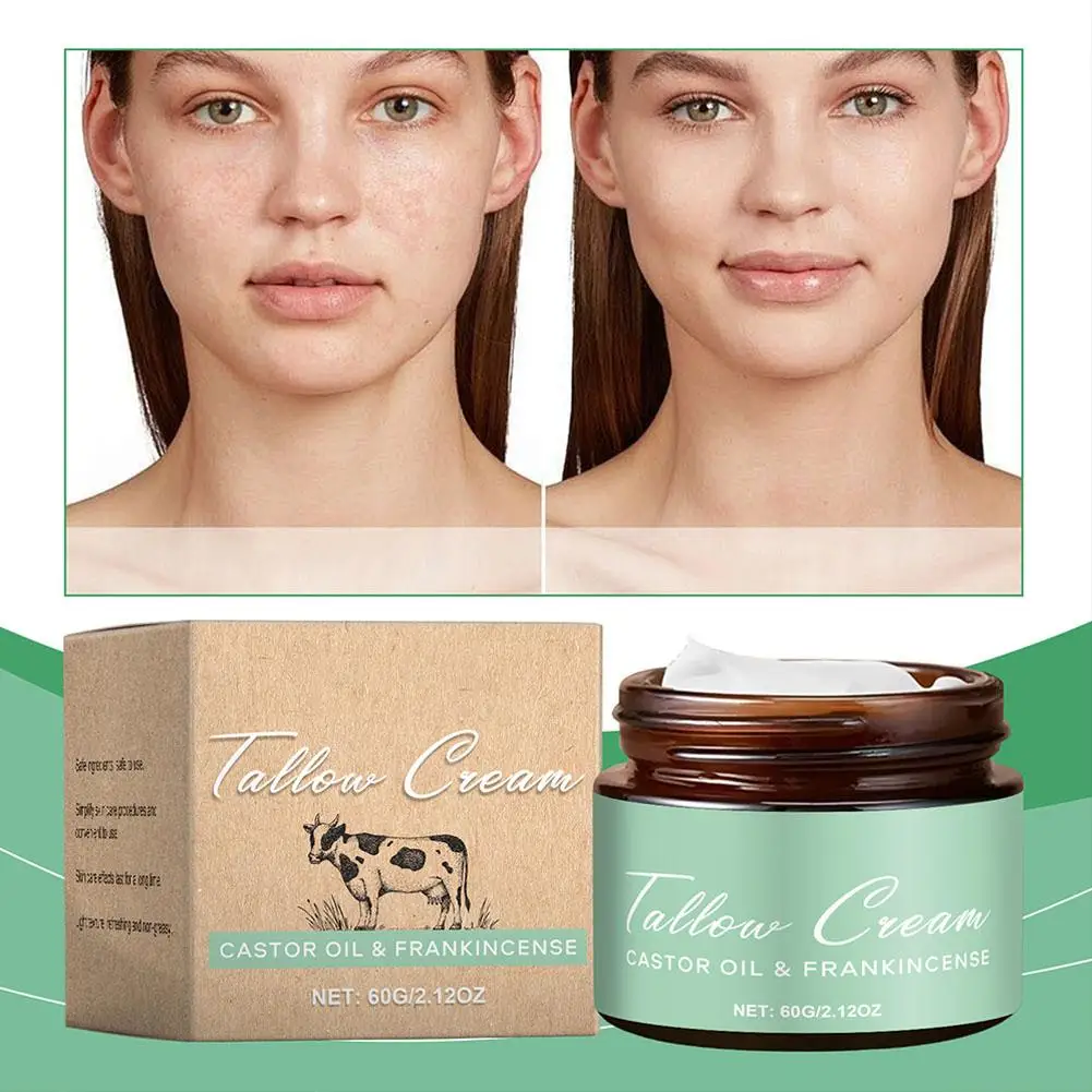 60g Tallow Moisturizer Natural Ingredients Long-lasting Moisturizing Nourish Skin Soothing Aroma For All Skin Types Face Cr T8c0