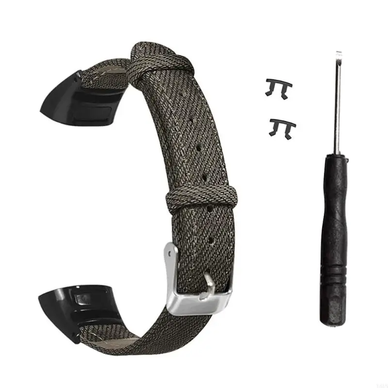 Correa cuero Y88B adecuada para Band 5/4, pulsera resistente agua, reloj inteligente duradero, pulseras