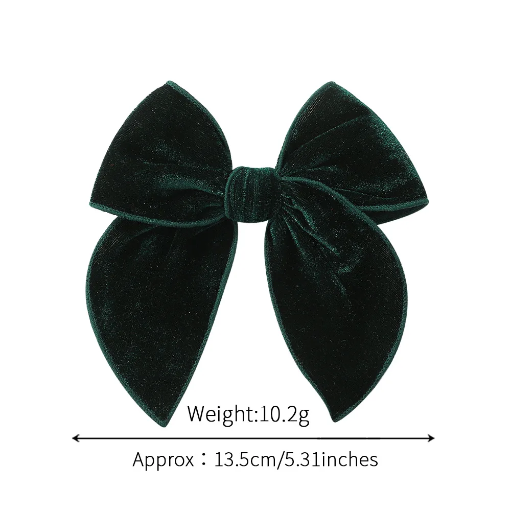 2024 Girls Bows Hair Clips 5.3 Inch Kid Hair Bows Infant Knotbows Hairclips School Girls Hairclip For Christmas Holiday