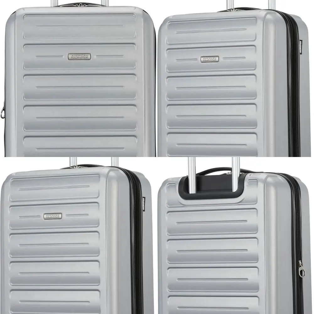 American Tourister Westridge Spinner Juego de maletas, plateado, compacto