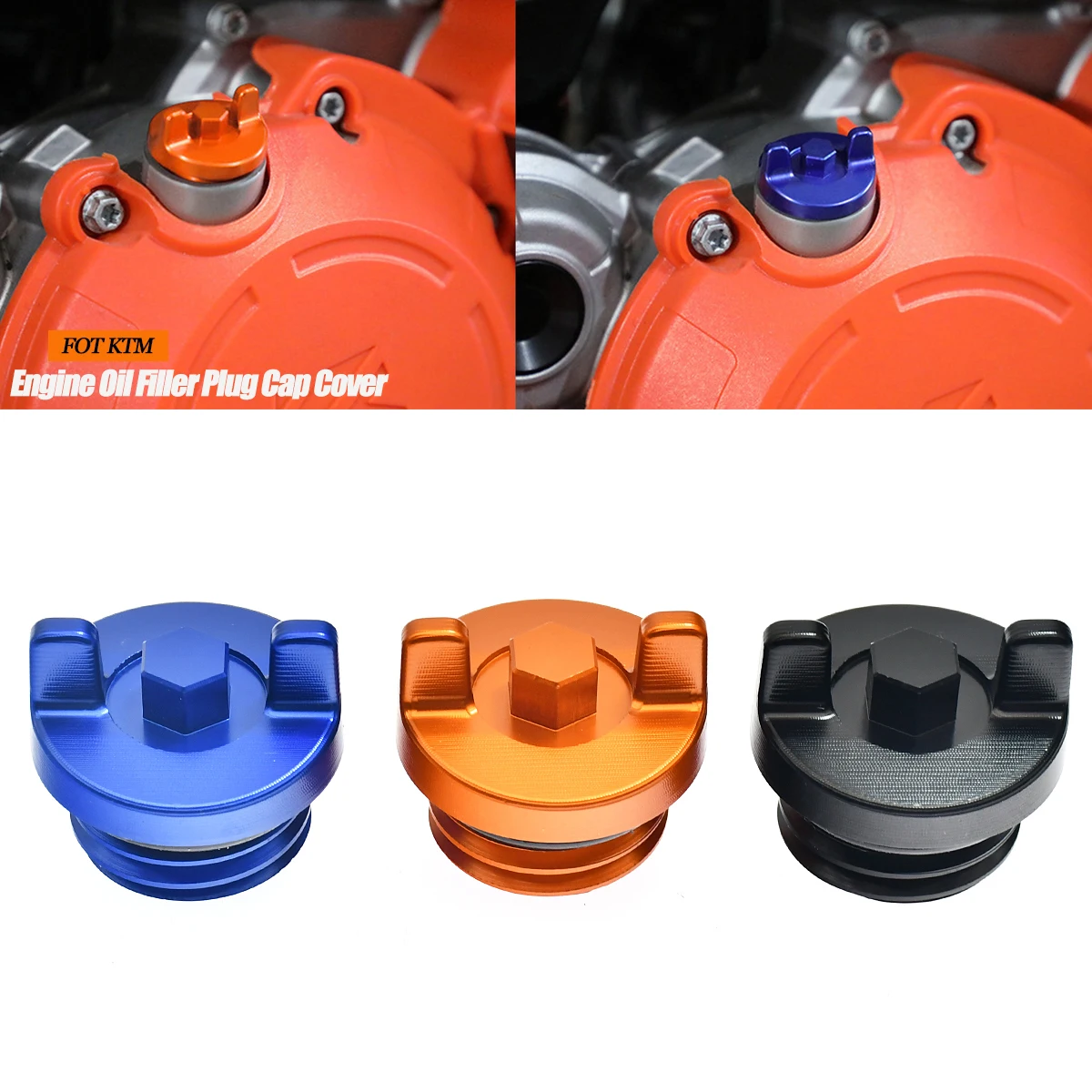 

CNC Engine Oil Filler Plug Cap Cover For KTM XC XCF XCW XCF-W XC-W SixDays SX SXF EXC EXC-F 125 250 350 450 500 2004-2021 2022