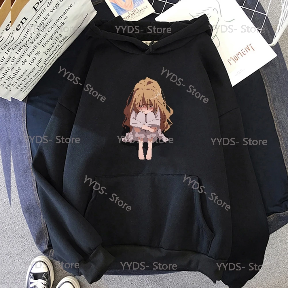 Toradora Aisaka Taiga Hoodie Men/Women Harajuku Kawaii Hoodies Y2k Unisex Anime Cartoon Sweatshirts Fashion Tops Casual Clothes