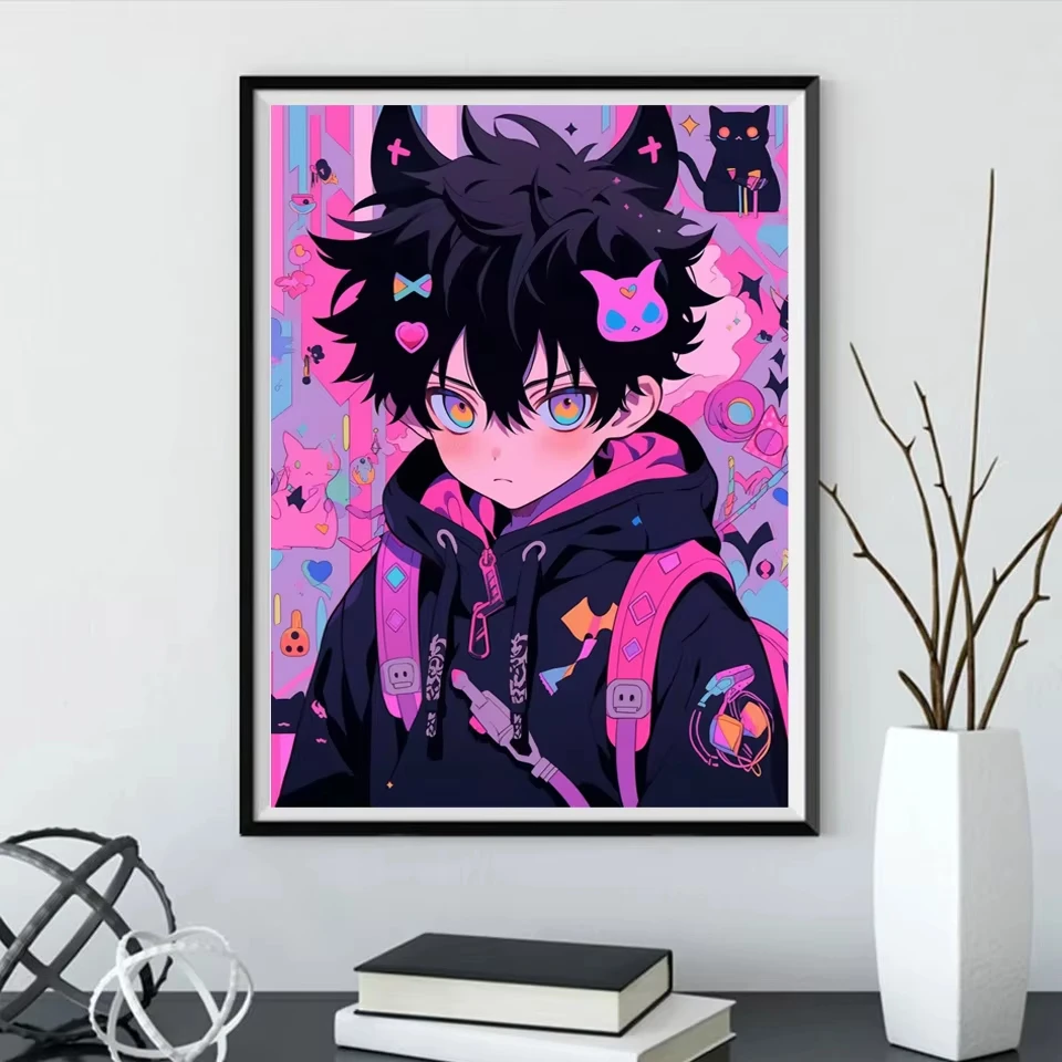 

500/1000/1200/2000PCS Jigsaw Puzzles Anime Boy Cute Family Activity Games for Gameroom Bedroom Home Decor Gift Frameless
