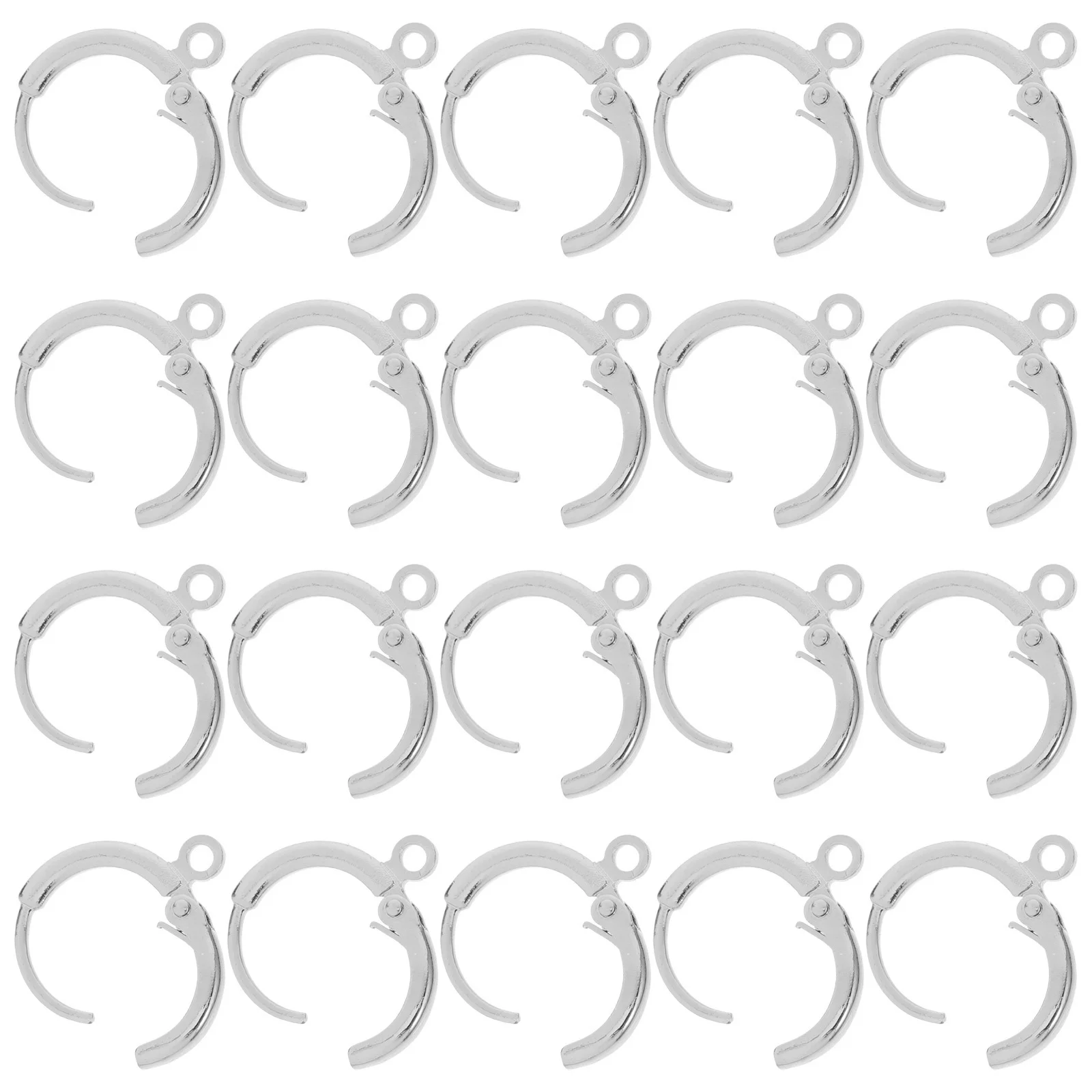 

20Pcs Earring Hooks Replacing Ear Jewelry Ornament DIY Female Earring Decoration Replaceable Jewelry Findings for Creative