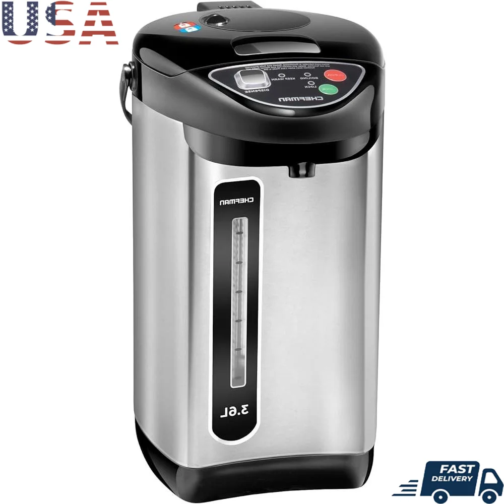 

Electric Hot Water Pot Urn Automatic Manual Dispense Safety Lock Instant Heating Coffee Tea Auto Shutoff Boil Water Dispenser