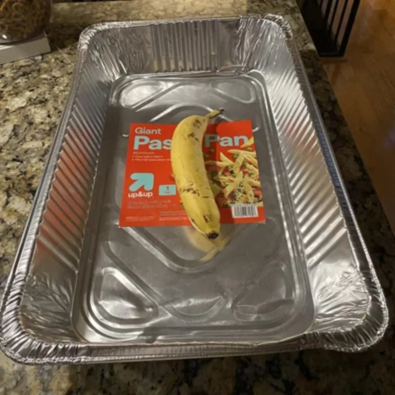 Giant Aluminum Pasta Pan, Large Rectangular Foil Pan for Family Meals and Batch Cooking