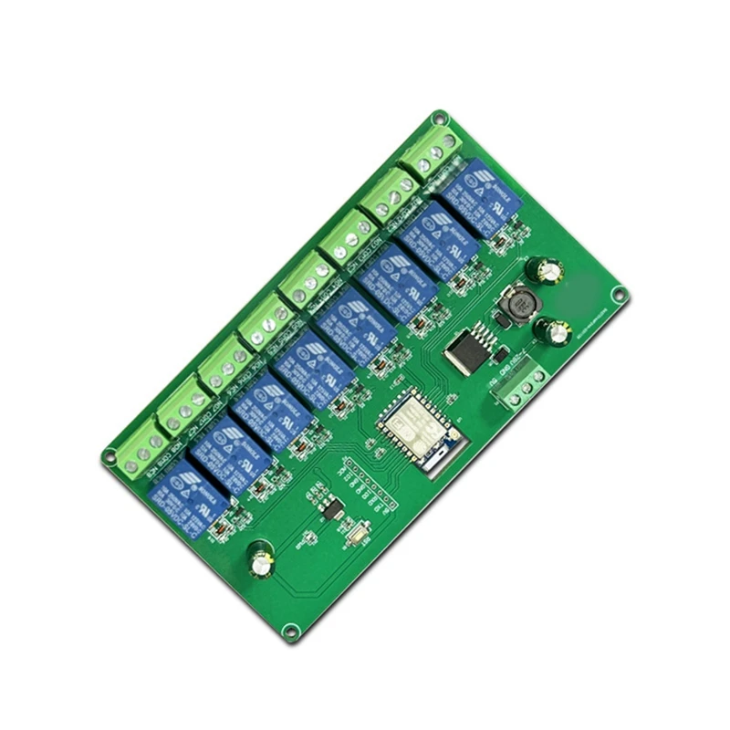 Relay Module ESP-07 8 Way WIFI Module 5V/7-28V Power Supply ESP8266 Development Board Secondary Development Module