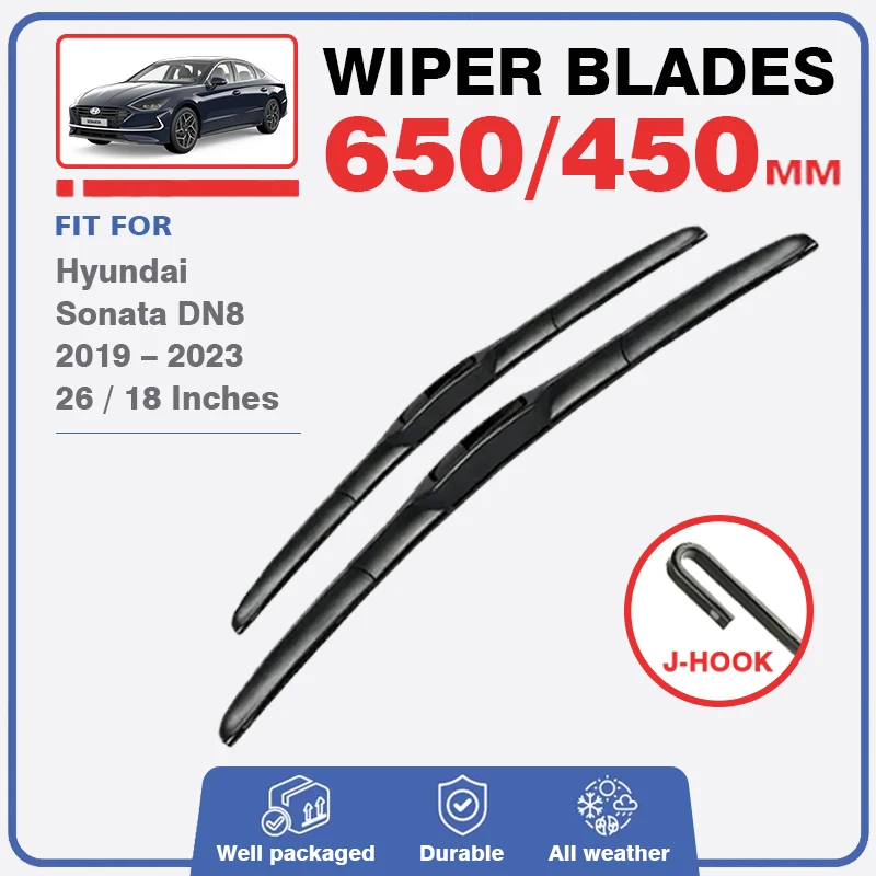 For Hyundai Sonata DN8 2019 2020 2021 2022 N Line Hybrid Front Windscreen Wiper Blades Accessories Brushes Window  Windshield