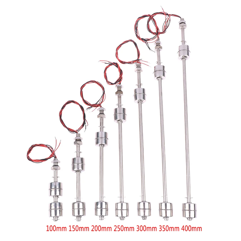 Length 100MM Double Floating Ball Stainless Steel Level Automatic Control Switch Sensor