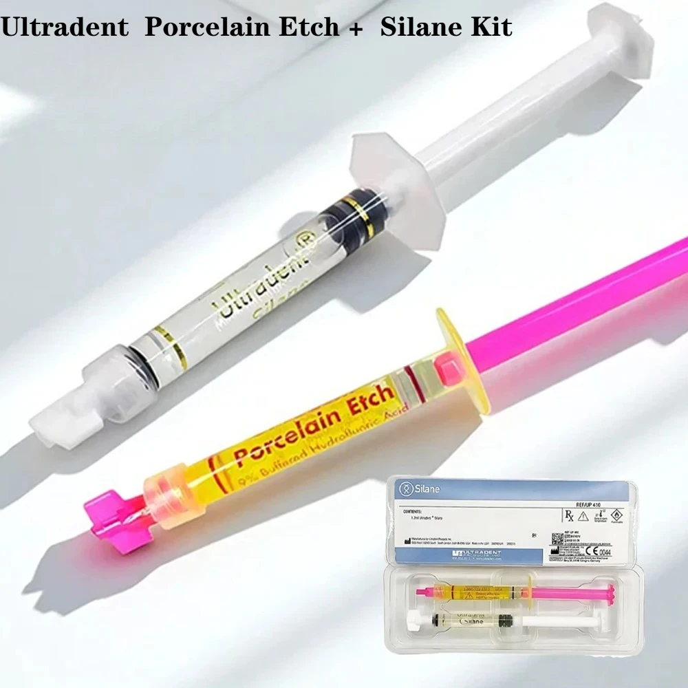HF Acid Etchant And Silane Coupling Agent for Veneer Inlay And Zirconia Restoration Bonding Dental Material Treatment Kit