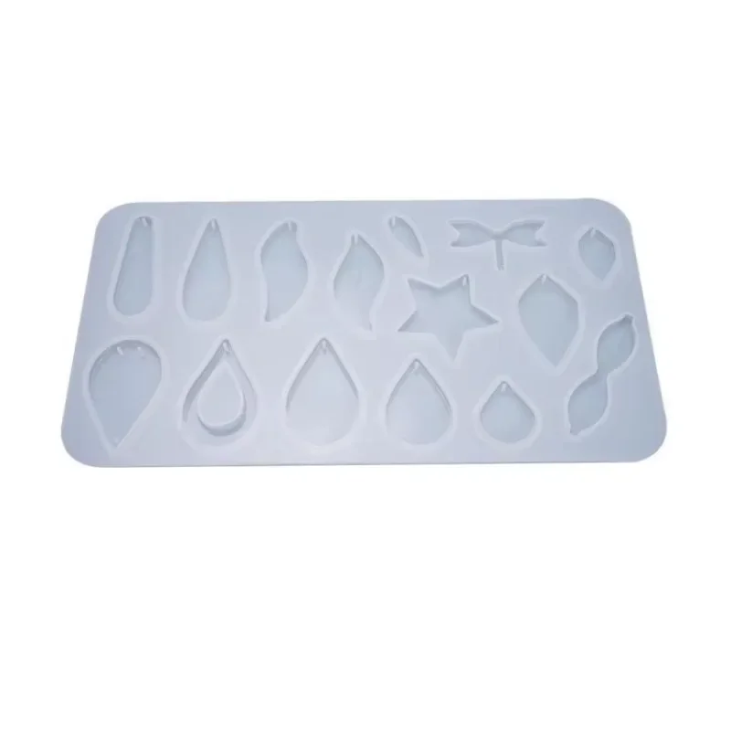 DIY الايبوكسي العفن قلادة متعددة القواعد قطرة الماء القرط قلادة قالب من السيليكون