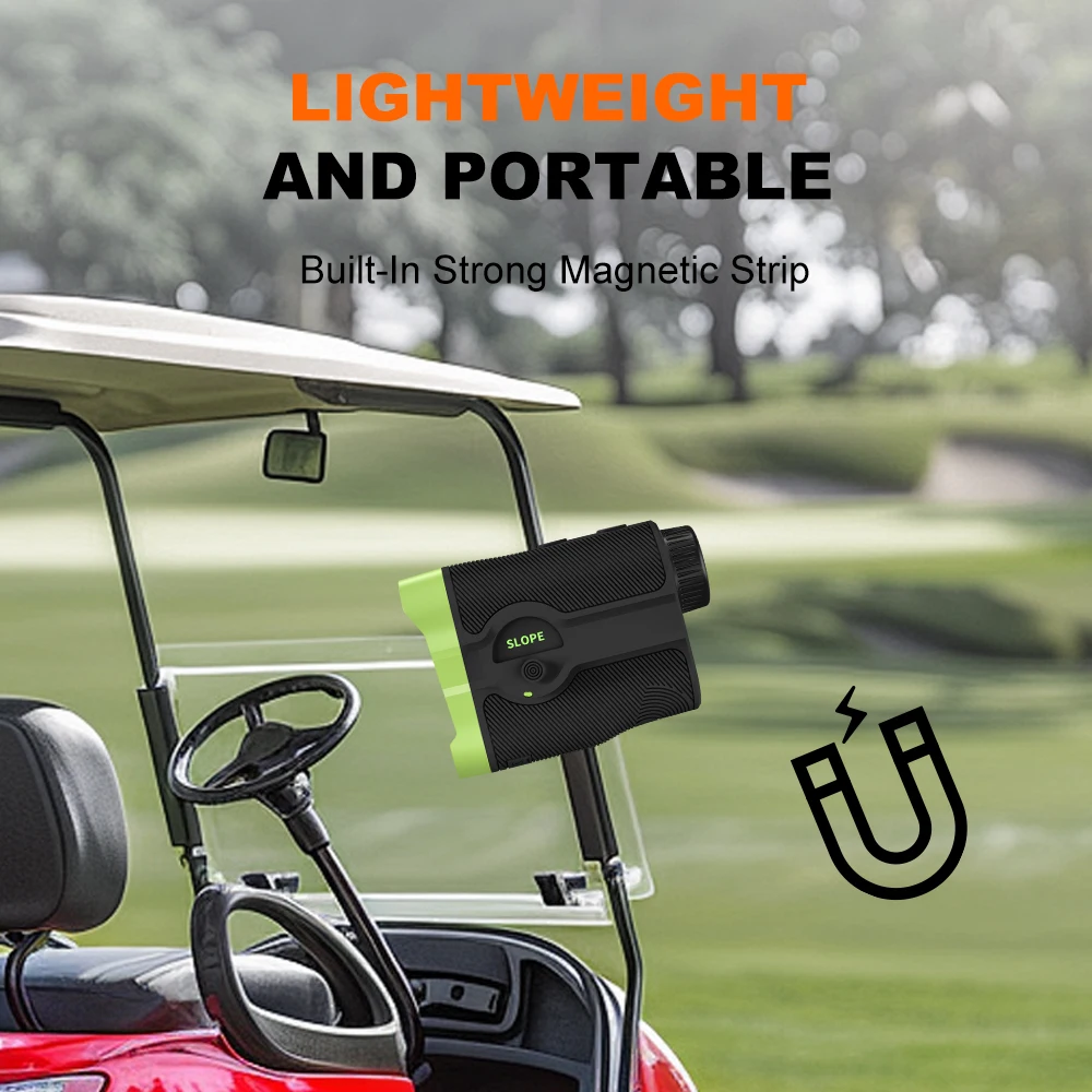 جهاز تحديد المدى بالليزر من Nohawk Golf مع مقياس مسافات منحدر قفل العلم، تلسكوب أحادي العين، مغناطيس شحن من النوع C #5