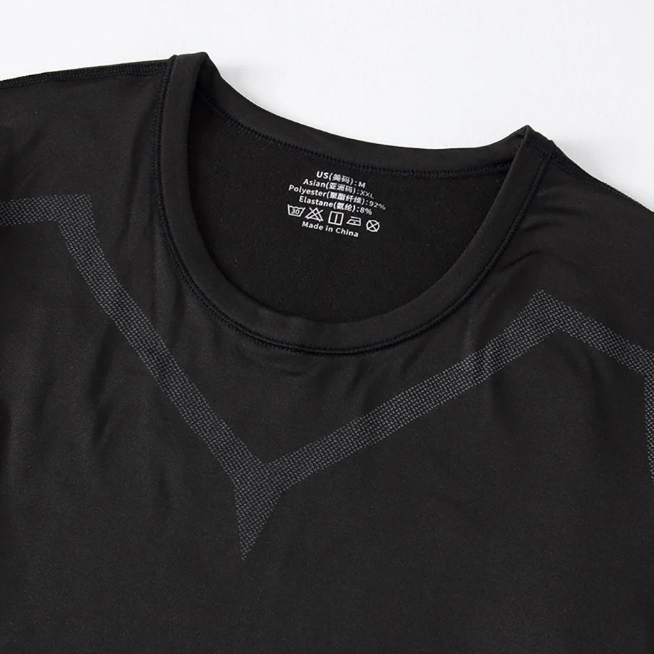 2-delig heren strak warm broekpak met lange mouwen voor herfst en winter heren fitnessbroek shirt hardlopen yoga atleten sport