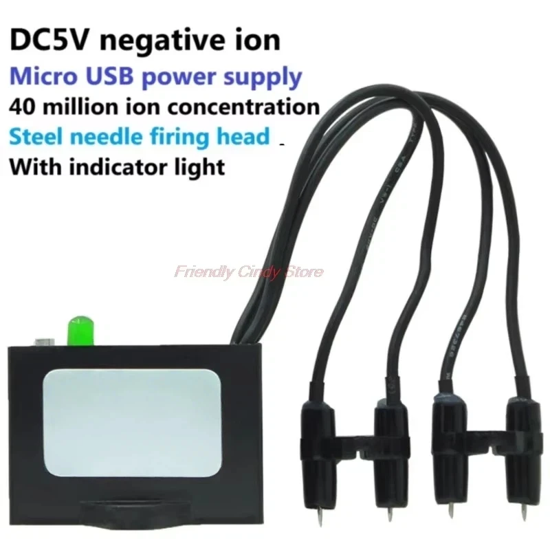 1PCS Negative Ion Generator Usb DC5V MicroUSB Negative Ion Small Particle Size Plasma Module Air Purifier