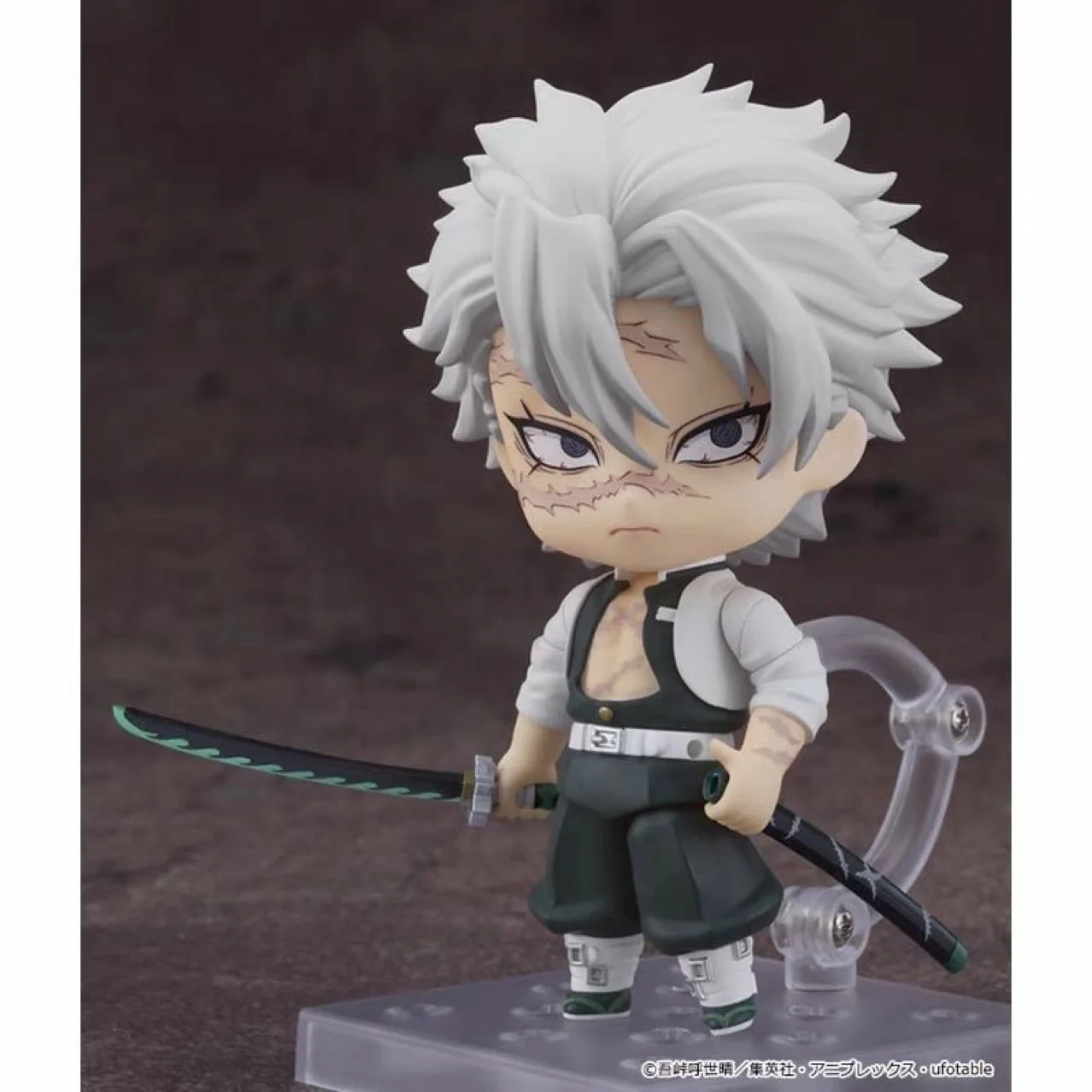 Anime Demon Slayer Shinazugawa Sanemi Q Versione mobilità articolare Action Figure Modello in PVC Giocattoli Decorazione da scrivania Regali da collezione in scatola