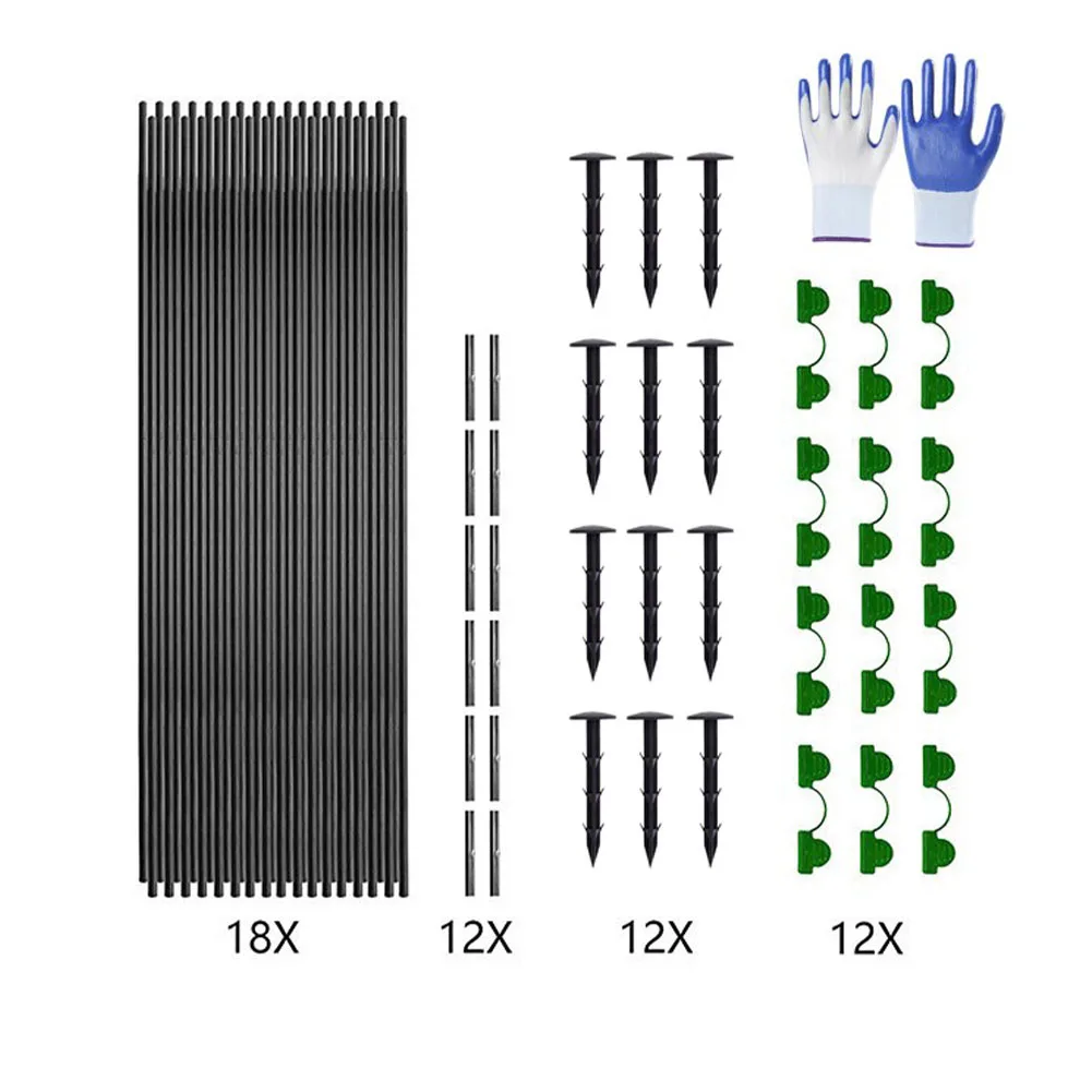 

Для теплицы DIY Рамка для растений Садовые обручи, как показано на рисунке DIY Опорная рамка для тепличных растений Простая установка Материал из стекловолокна