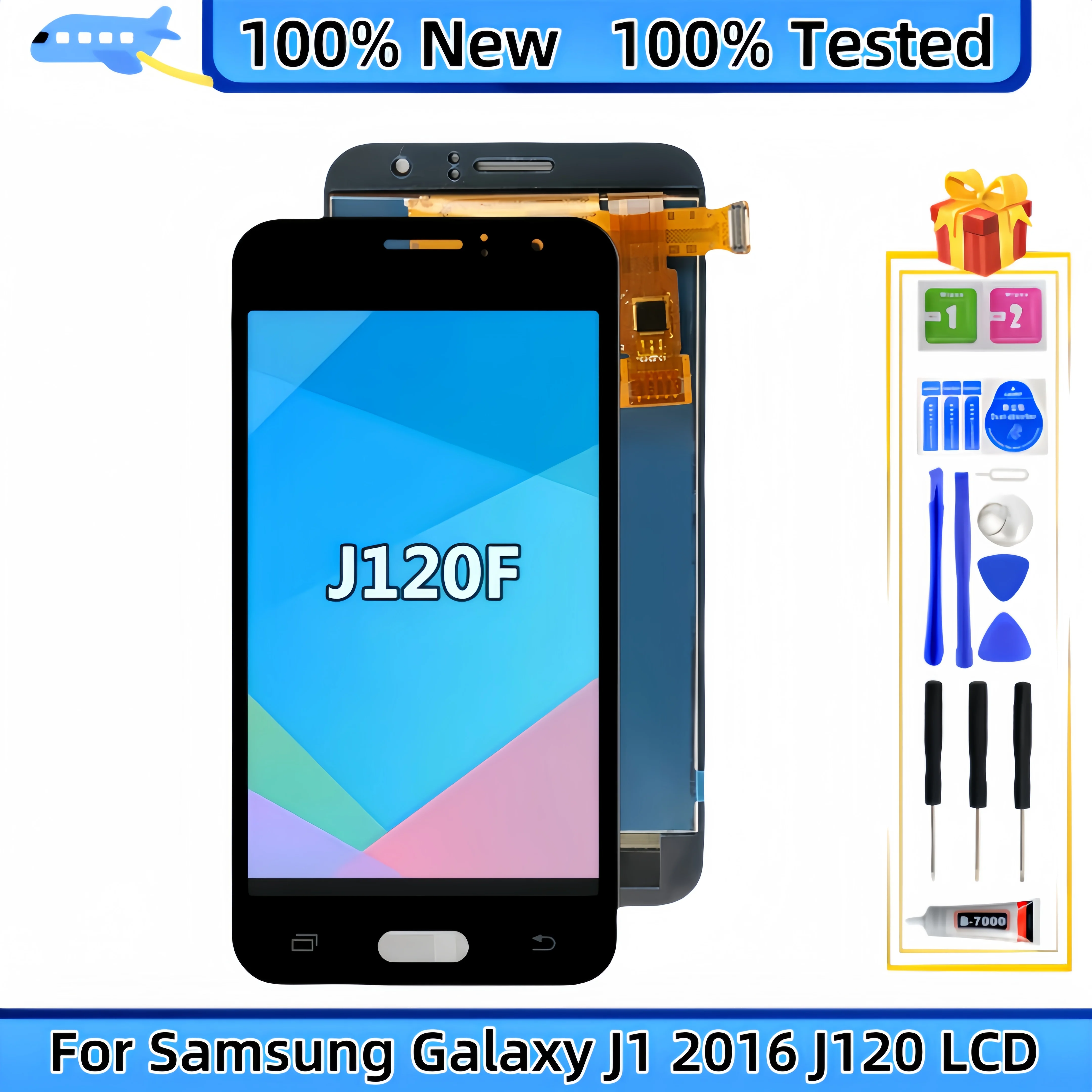 

For Samsung Galaxy J1 2016 J120 SM-J120F J120H J120M J120T J120DS LCD Display Touch Screen Digitizer Assembly Replacement